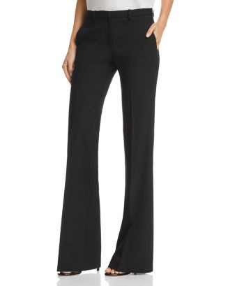 Theory Demitria Wool-Blend Flared Pants  | Bloomingdale's Women | Bloomingdale's (US)