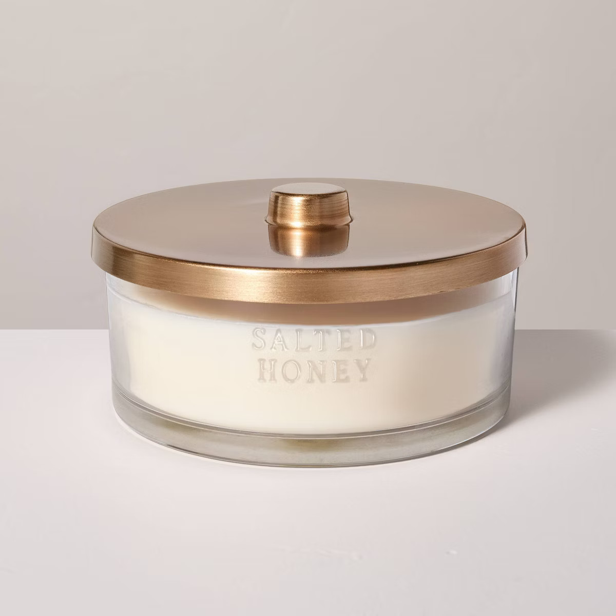 5 Wick Glass Salted Honey Jar Candle 34oz - Hearth & Hand™ with Magnolia | Target