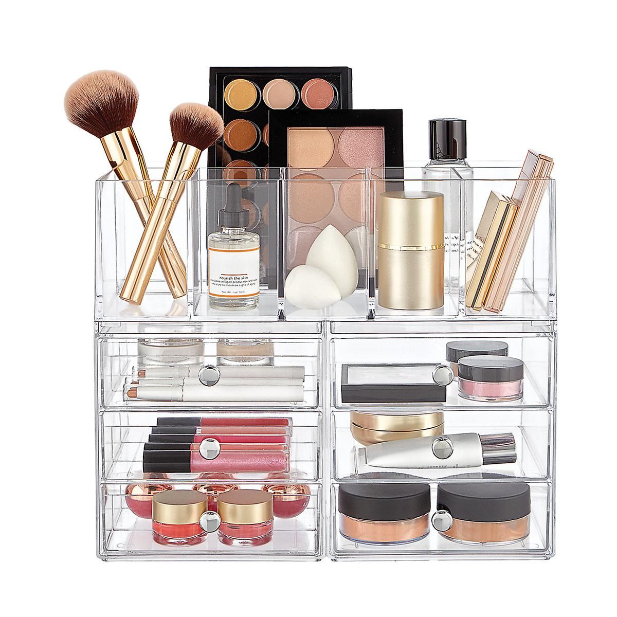 iDesign Clarity Makeup Storage Kit | The Container Store
