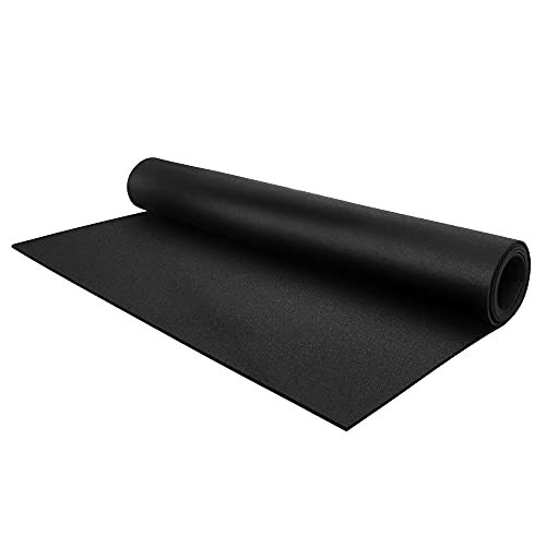 Flooring Inc 1/4" Tough Rubber Flooring Roll | Flexible Recycled Rubber Gym Floor Mats for Home Gym | Heavy Duty Rubber Mat for Home Gyms, Sheds, Horse Stall Mat or Trailer | 5-4’x10’ | Black | Amazon (US)