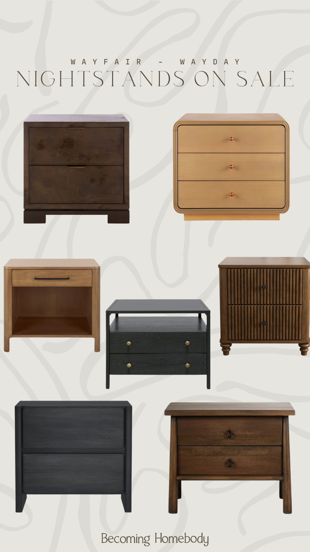 Wayfair nightstands, modern nightstands, organic modern furniture, affordable nightstands, wood nightstands, black nightstand, oak nightstand, cane nightstand, bedroom furniture sale, wayday sale, mid century nightstand, minimalist nightstand, dark wood nightstand, bedside table ideas, neutral bedroom furniture 

 #LTKHome #LTKSaleAlert