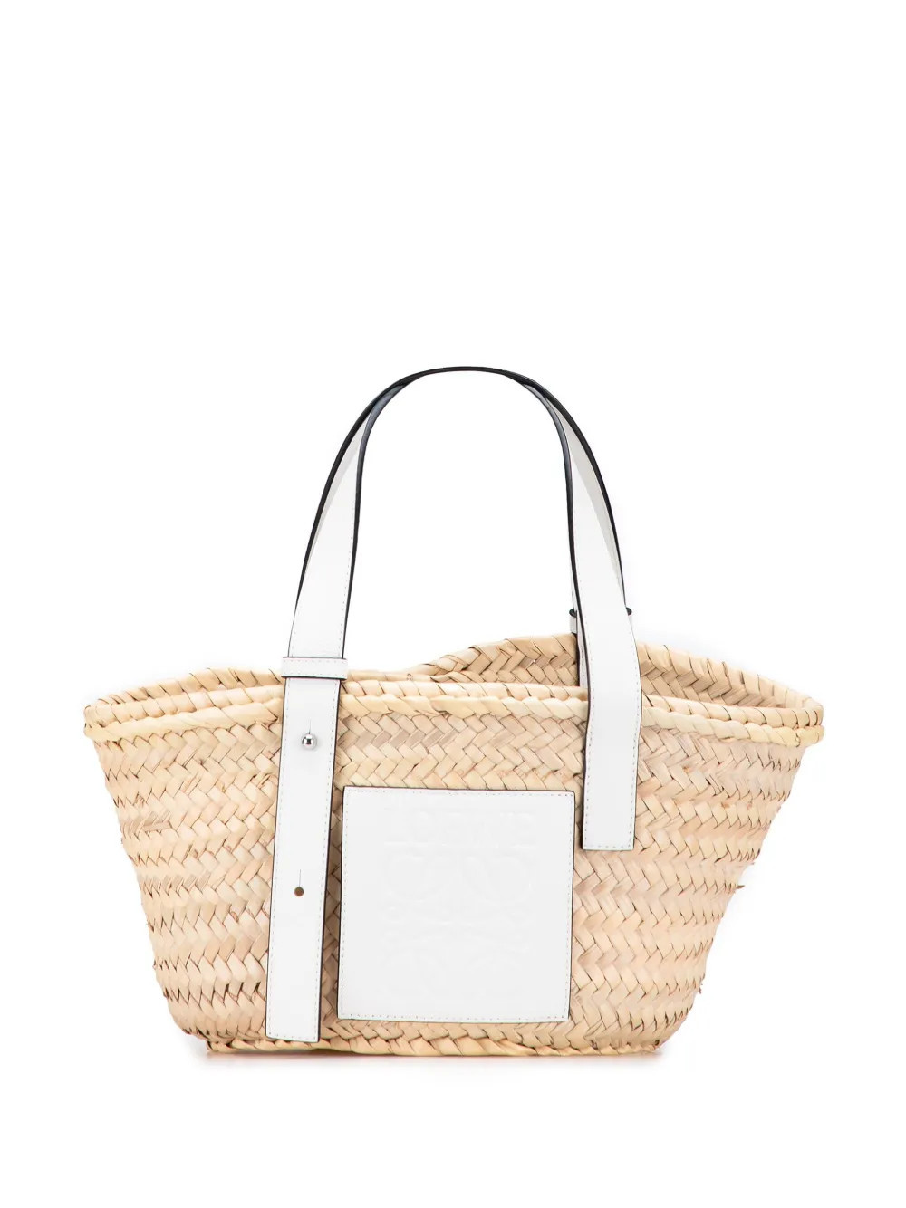 Loewe Pre-Owned 2020 Small Raffia Basket tote bag - Brown | Farfetch Global