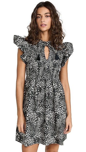 Calla Cheetah Smocked Dress | Shopbop