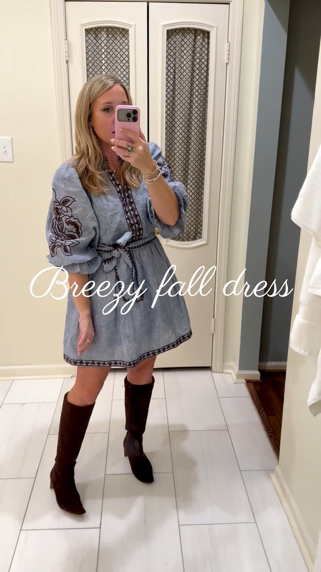 Another breezy fall dress try on! Perfect for hot fall days in the south!