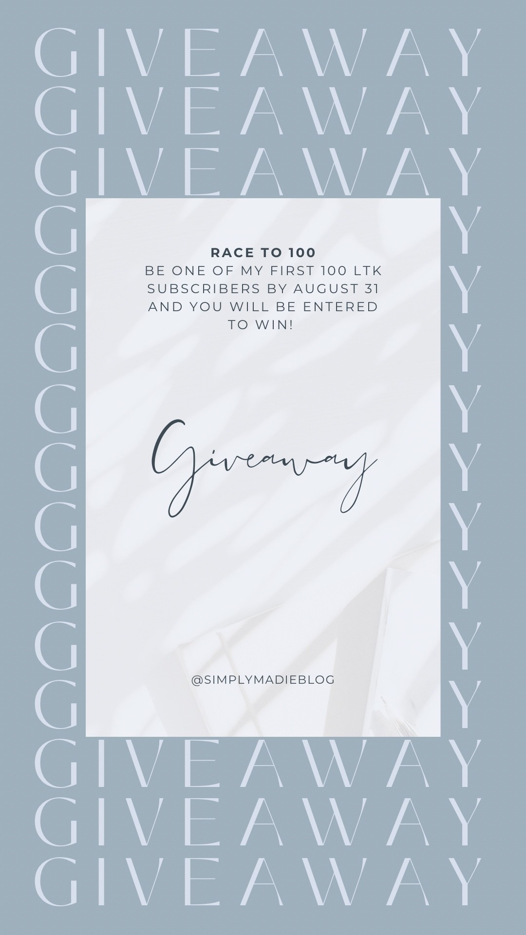 GIVEAWAY!! 🤑
1. subscribe to my LTK 
2. share with your friends 
3. winner will be chosen once i reach 100 subs 💃

#LTKmomlife #LTKdayinmylife #LTKvlog