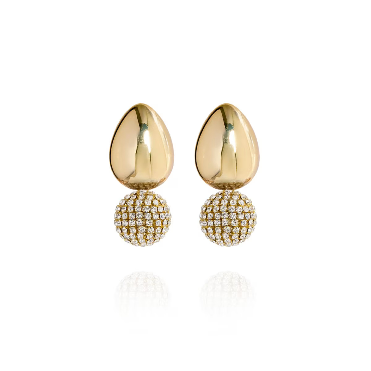Tulia Glam Earrings In Golden Dusk | Wolf & Badger