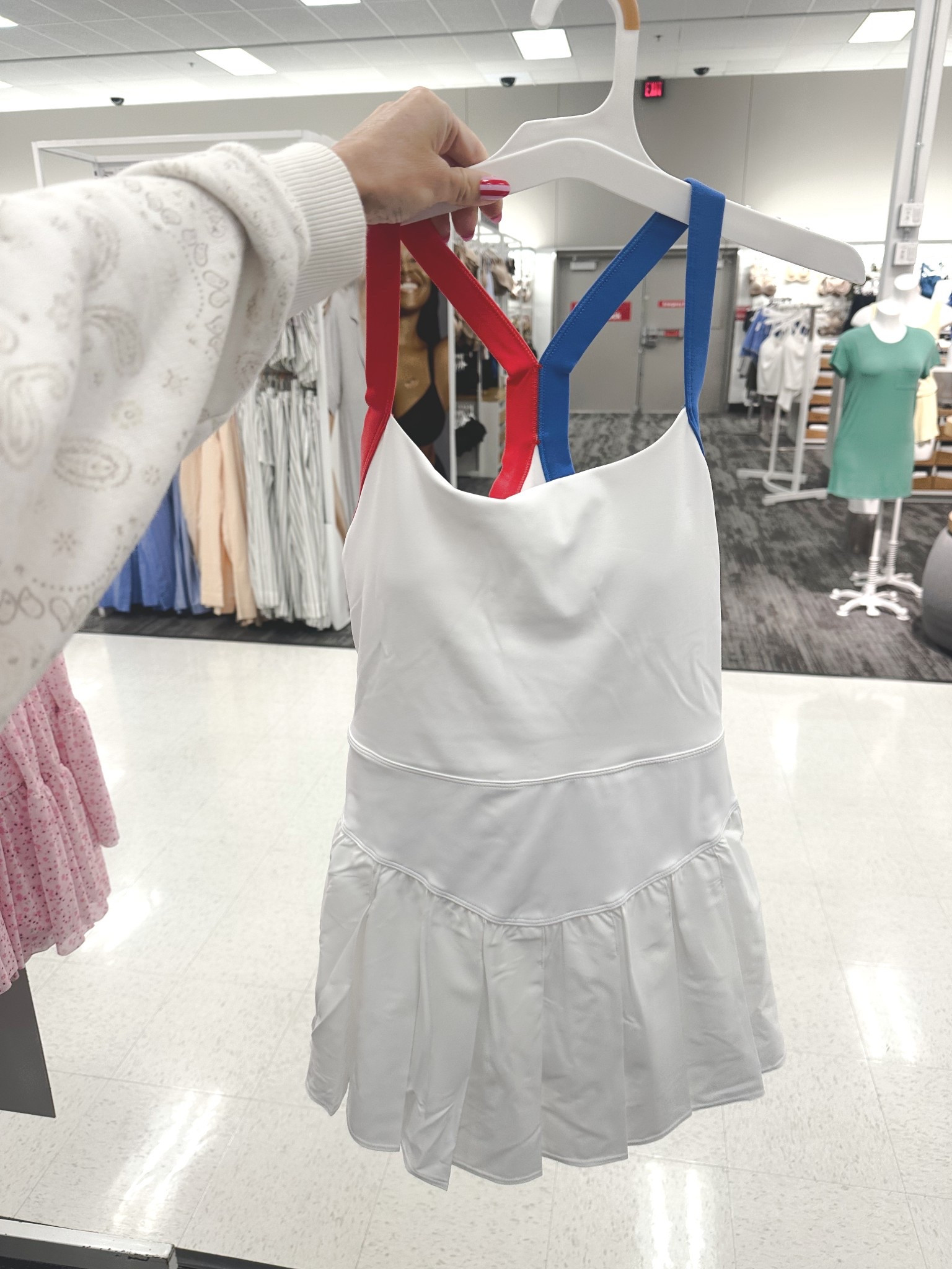 4th of July tennis dress new at target. Love the detailing on the back! White tennis dress, 4th of July outfit 

#LTKootd #LTKSeasonal #LTKActive
