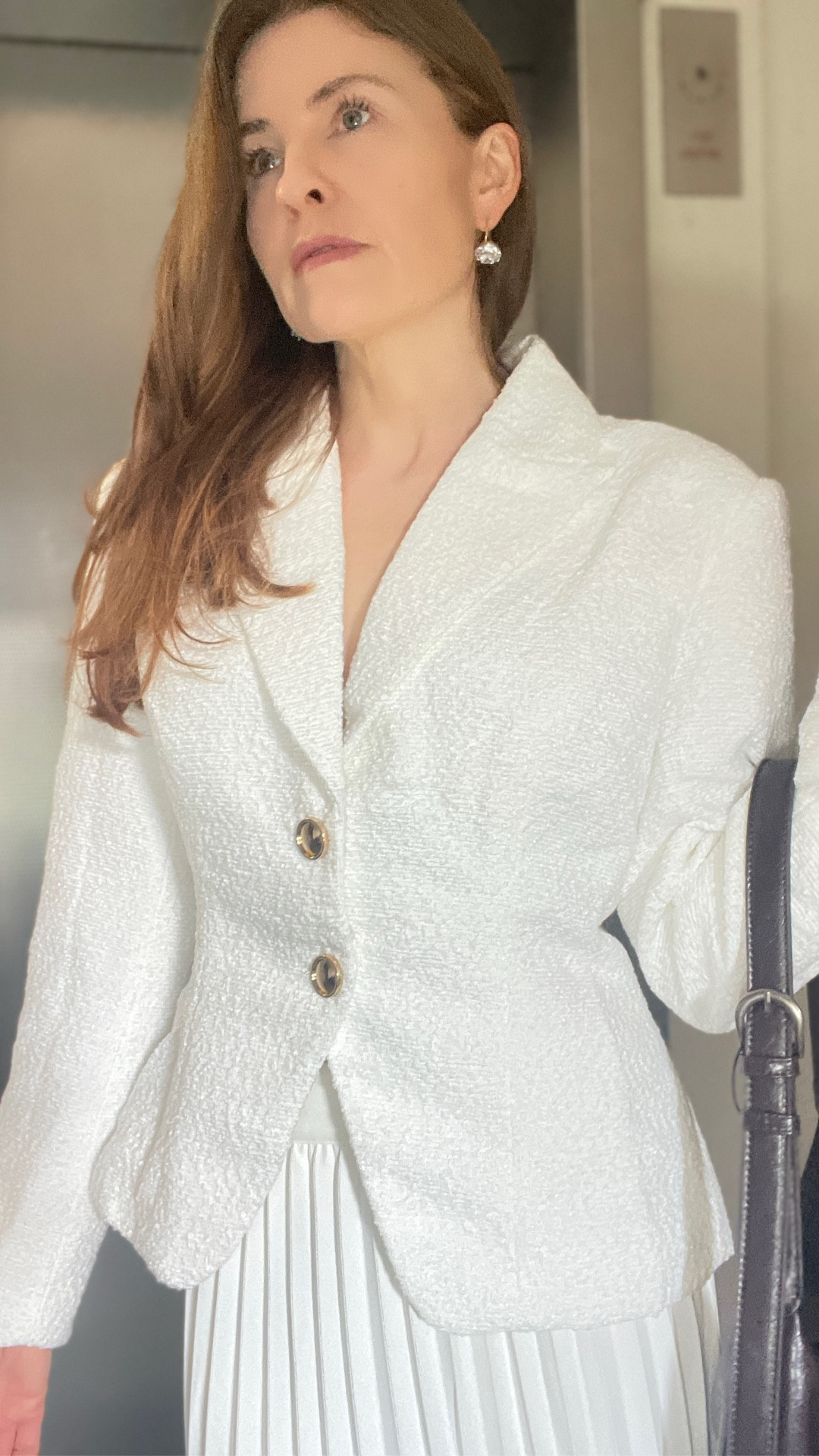 Discount code 20Lucy .

Beautiful plaid pleated maxis skirt with this white buttoned jacket .
So elegant . Wearing small size 


#LTKstyletip #LTKFashionMonth #LTKdatenight