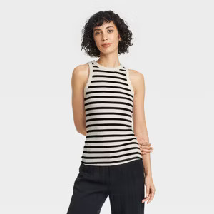 Women's Slim Fit Ribbed Tank Top - A New Day™ | Target