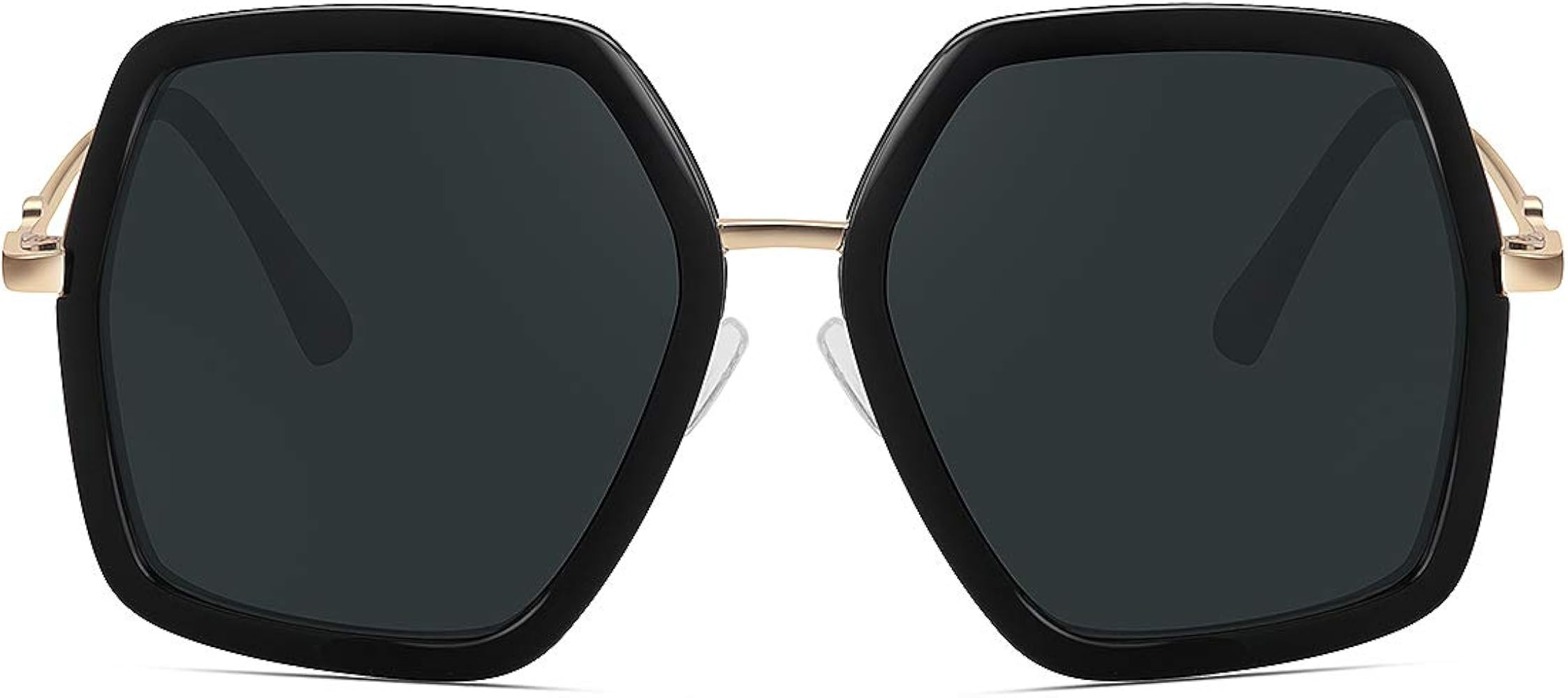 WOWSUN Oversized Big Fashion Sunglasses For Women Irregular Fashion Shades | Amazon (US)