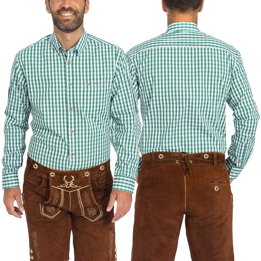 German Oktoberfest Shirts for Men - Authentic German Lederhosen Shirt Men - Original Bavarian Shi... | Amazon (US)