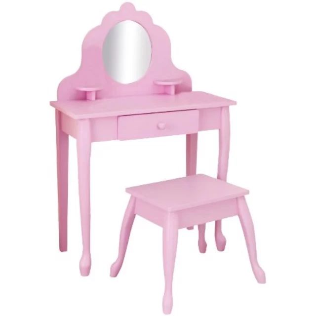 kidkraft medium diva table and stool, pink | Walmart (US)