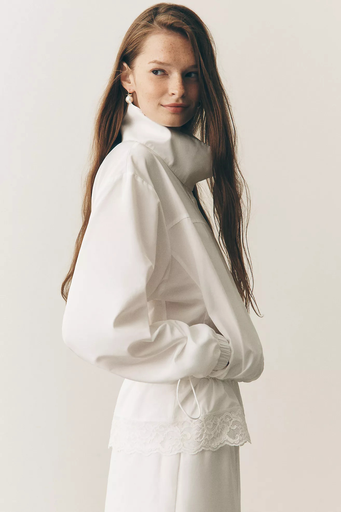 Mare Mare Lace-Trim Windbreaker | Anthropologie (US)