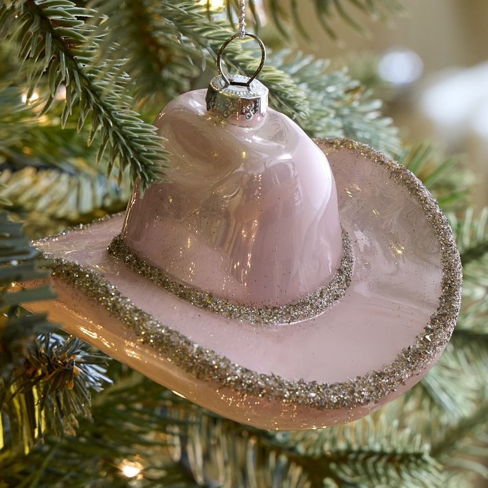 Glass Cowboy Hat Ornament | West Elm (US)