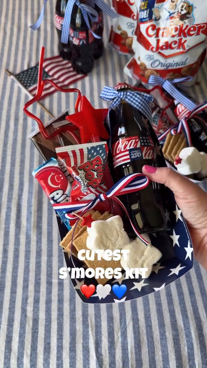 The easiest way to do s’mores. I love doing this for parties or fun nights at home. ❤️🤍💙 

Comment KIT and I’ll send you a message over everything you need to do your own kit 

#campfire #smores #momlife #fourthofjulyweekend #smorescookies campfirecooking farmhouseliving 4thofjuly laborday summer activities summerhosting

#LTKKids #LTKfoodie #LTKmomlife