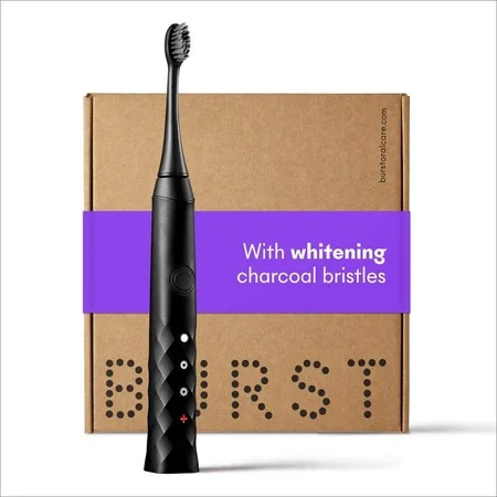 BURST Sonic Electric Toothbrush with Charcoal Toothbrush Head, Black | Walmart (US)