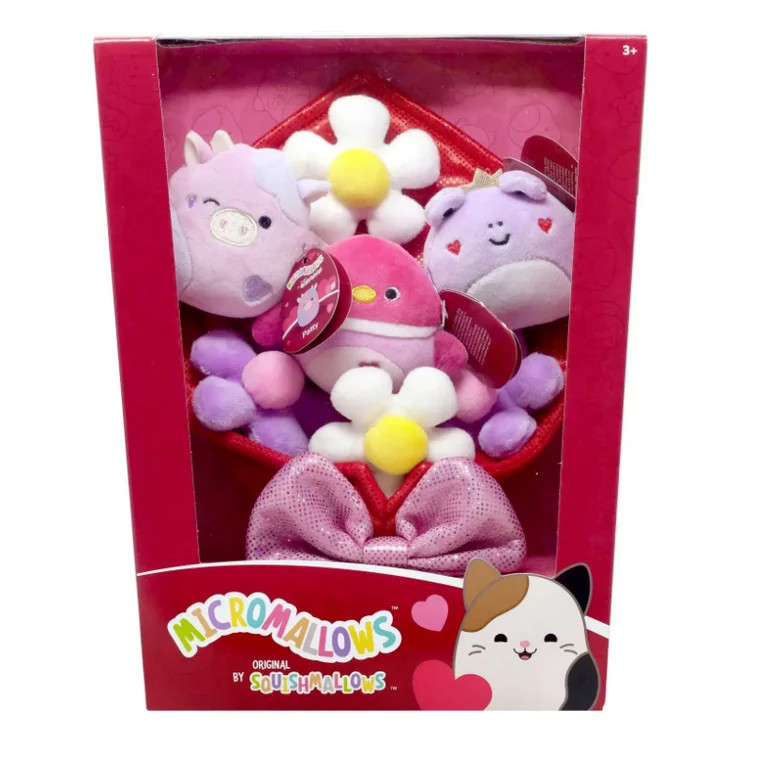 Squishmallows Micromallows 2025 Valentine's Day Francine, Patty & Della Plush Bouquet | Walmart (US)
