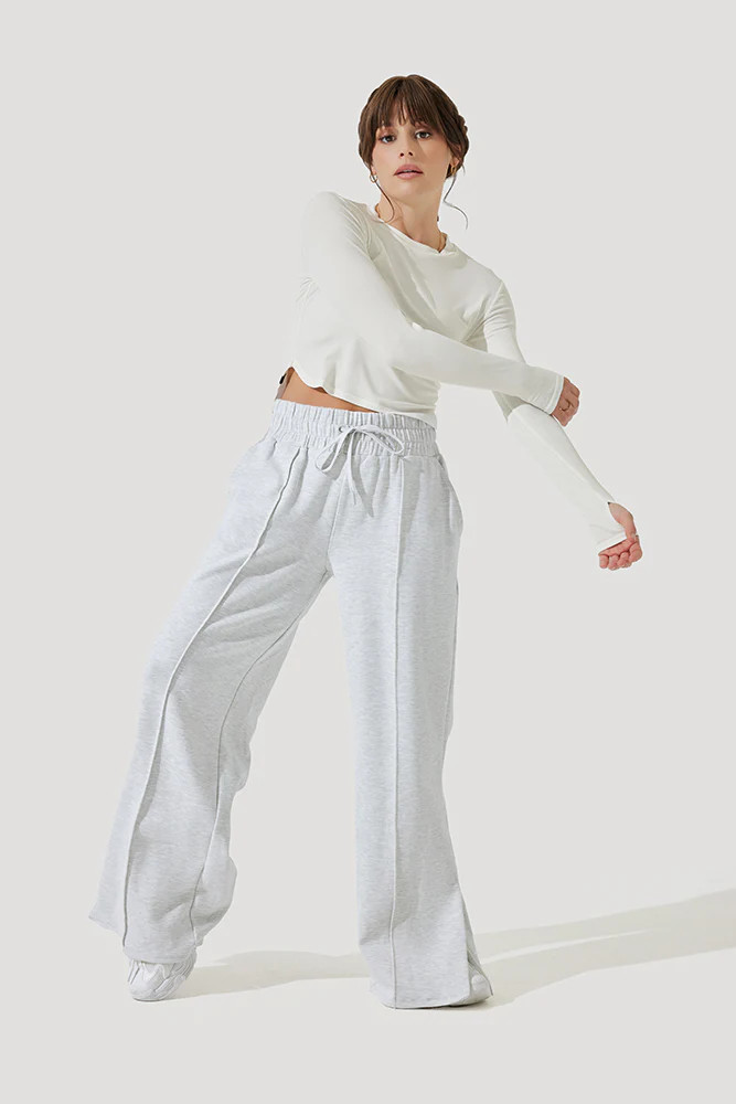 Perfect Plane Pants - Light Heather Haze | POPFLEX