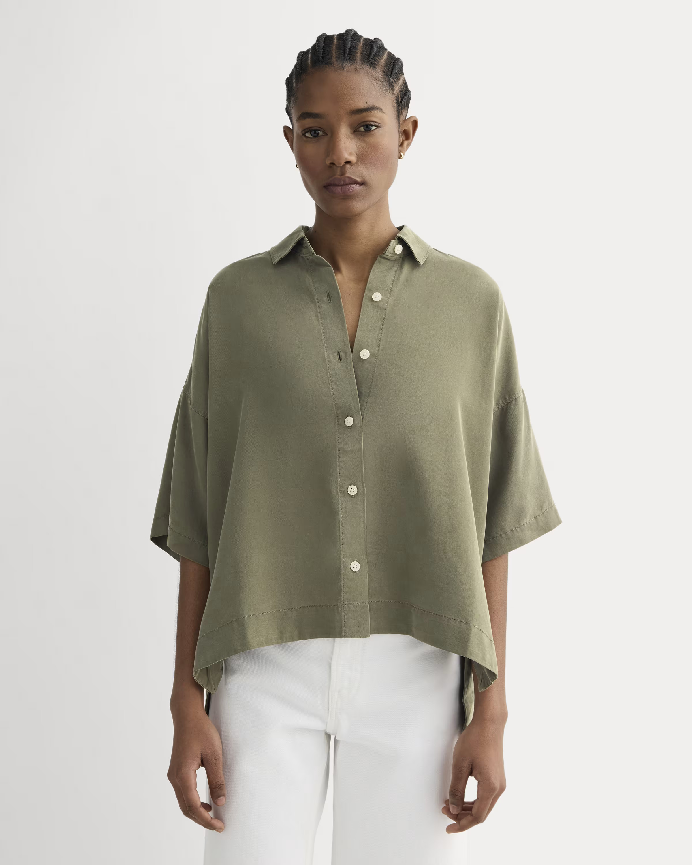 The Short-Sleeve Square Shirt in Butterlite | Everlane