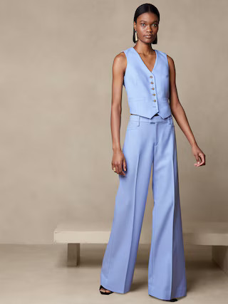 Lido Wide-Leg Italian Wool Pant | Banana Republic (US)
