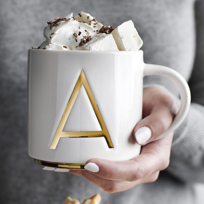 Gold Monogram Mug | Williams-Sonoma