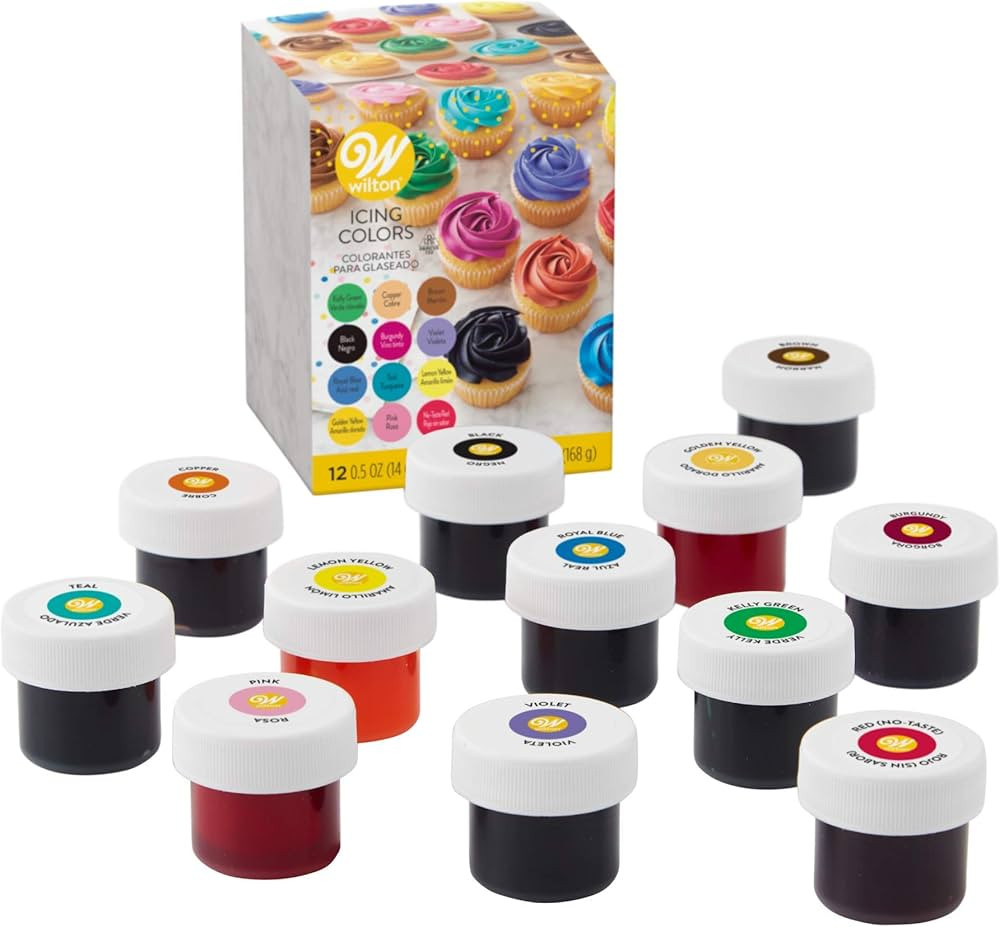 Wilton Icing Colors 12-Piece Gel Food Coloring Set | Amazon (US)