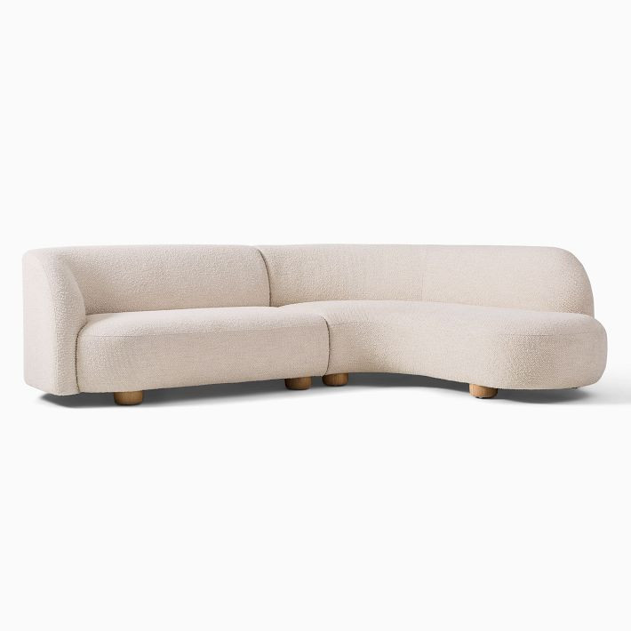 Laurent 2-Piece Wedge Chaise Sectional (111.5") | West Elm (US)