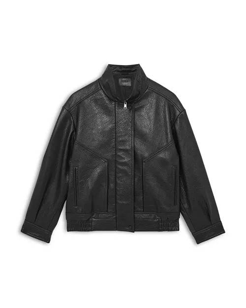 Kiara Textured Leather Jacket | Bloomingdale's (US)