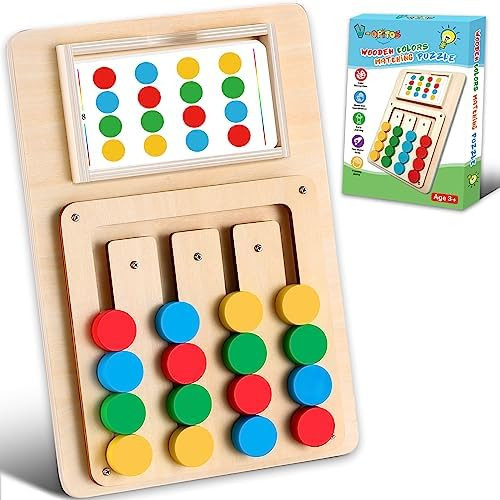 V-Opitos Color Matching Puzzle Toys, Montessori Brain Teasers Game for Kids Age 3, 4, 5, 6, 7 Yea... | Amazon (US)
