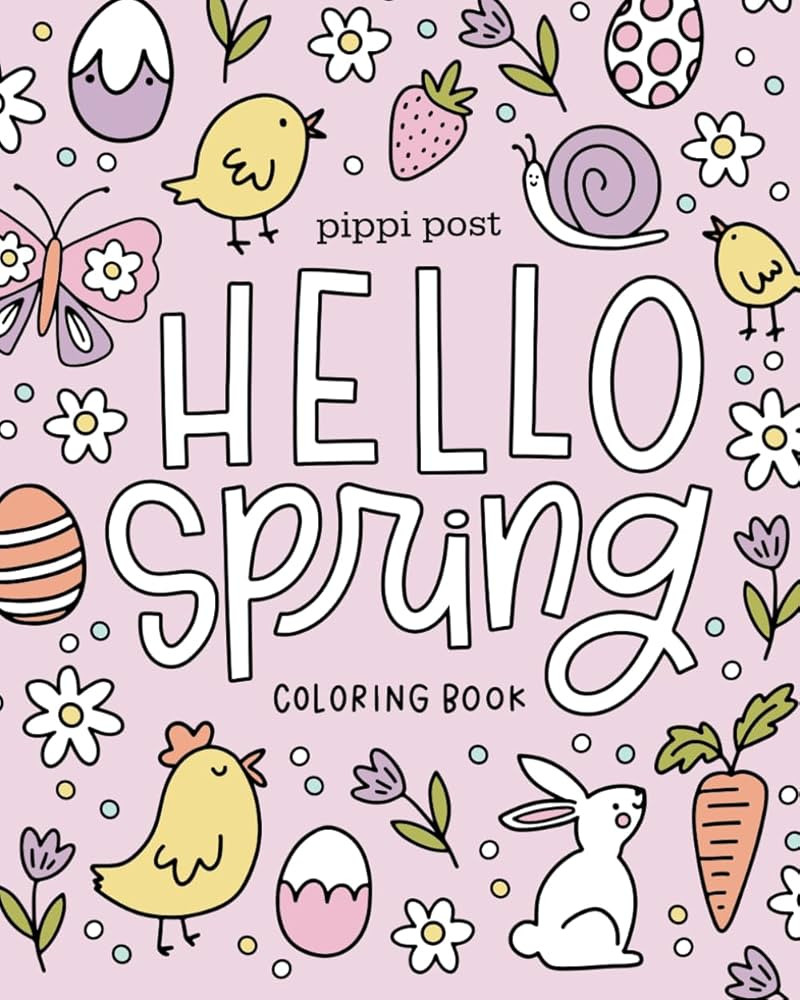 Hello Spring Coloring Book | Amazon (US)