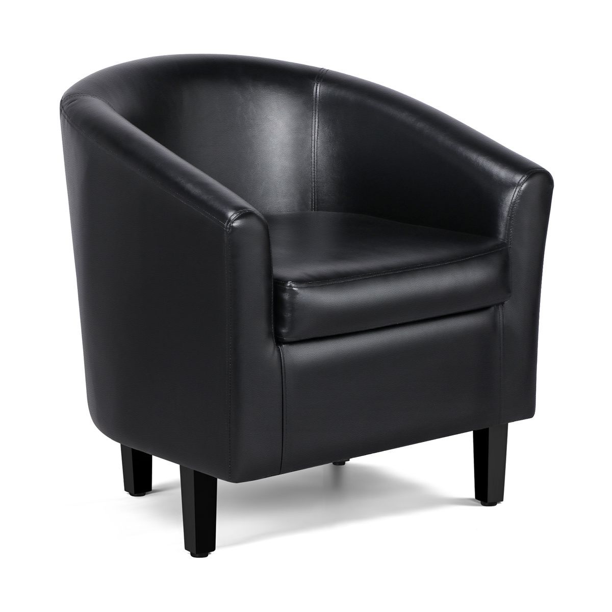 Yaheetech Faux Leather Accent Chair Armchair Club Chair For Living Room | Target