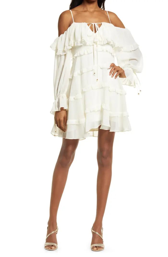 Ever New Daisy Ruffle Off the Shoulder Minidress | Nordstrom | Nordstrom