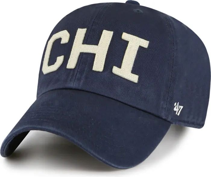 '47 Women's '47 Navy Chicago Bears Finley Clean Up Adjustable Hat | Nordstrom | Nordstrom