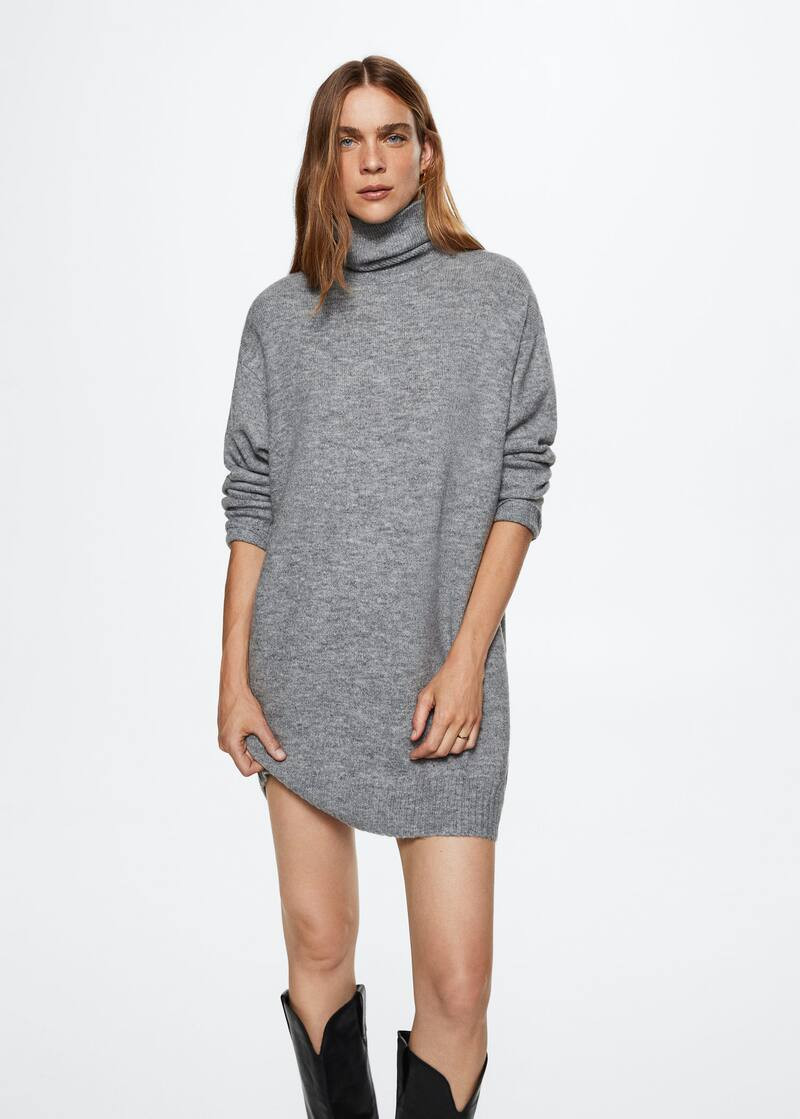 Turtle neck dress | MANGO (US)