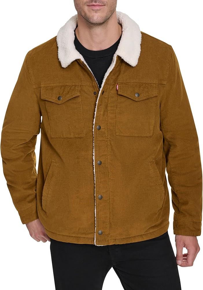 Levi's Men's Corduroy Sherpa Lined Trucker Jacket | Amazon (US)