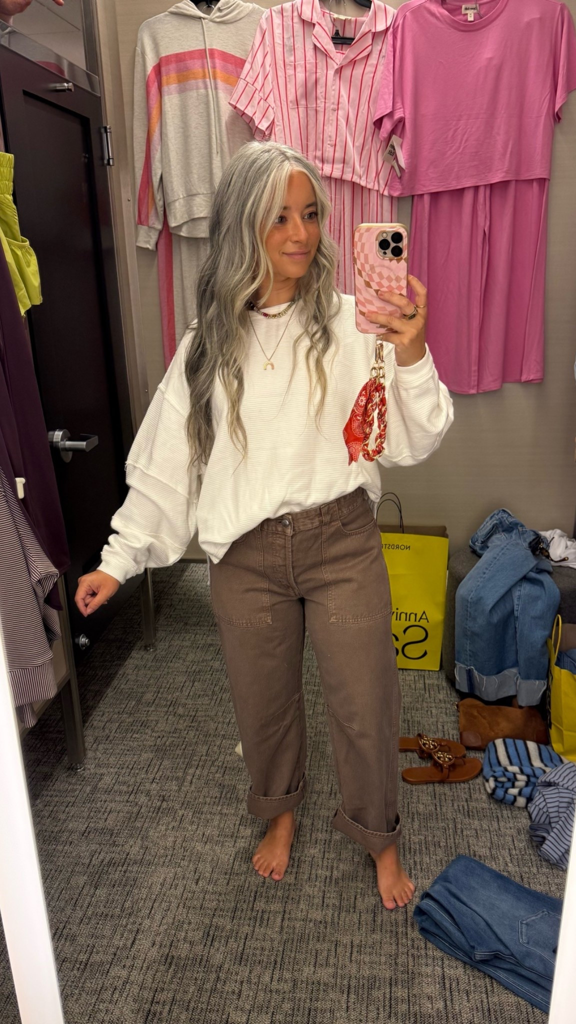 Nordstrom anniversary sale! Free people top wearing size xs. Madewell jeans. Ordered a 25 and 26 to compare.

#LTKPetite #LTKSaleAlert #LTKootd