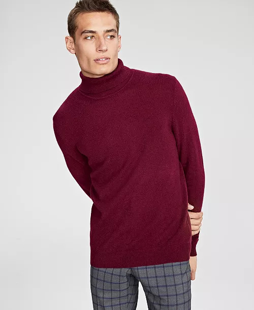Club Room Men's Cashmere Turtleneck Sweater, Created for Macy's  - Macy's | Macy's