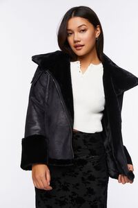 Faux Suede Buckled Moto Jacket | Forever 21 (US)