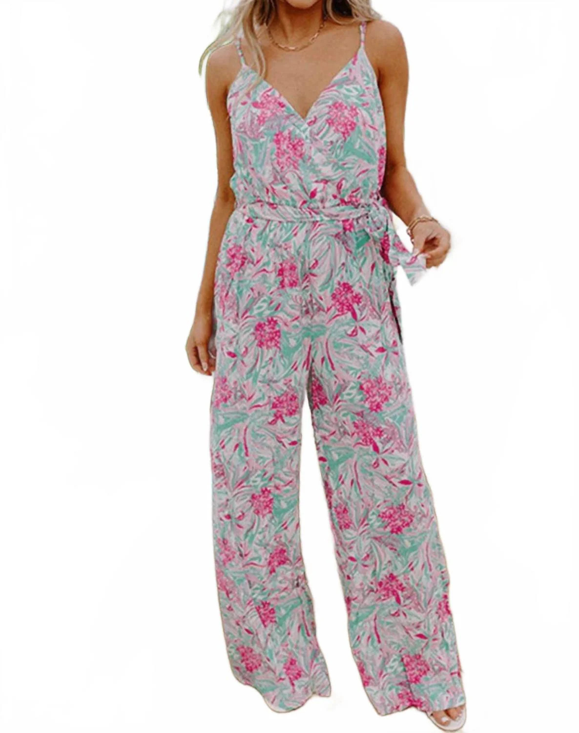 Kiera Floral Jumpsuit In Multi | Shop Simon