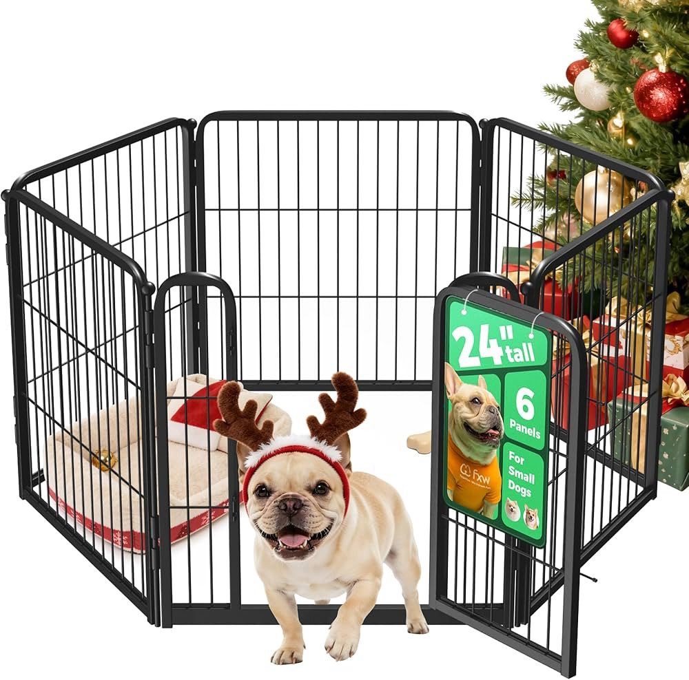 FXW Homeplus Unleashed Indoor Dog Playpen - Stress-Free and Safe Play, Heavy Duty 24 Inch 6 Panel... | Amazon (US)