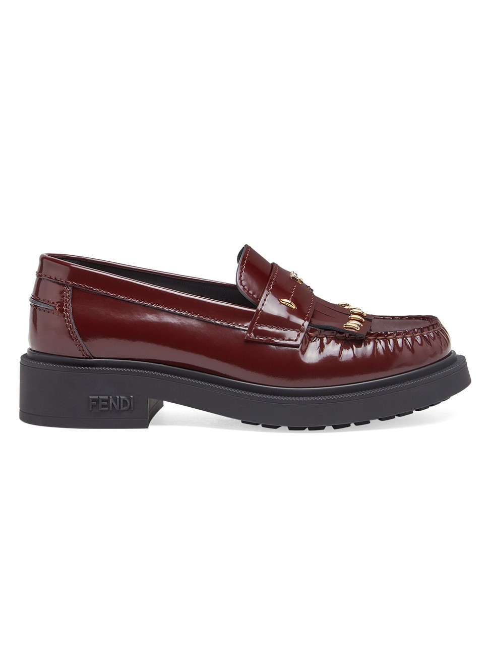 Women's 35MM Leather Kiltie Loafers - Chocolate - Size 9.5 | Saks Fifth Avenue