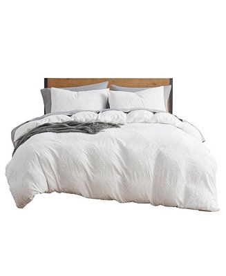 Nestl Tufted Embroidery Double Brushed Duvet Cover Set & Reviews - Duvet Covers & Sets - Bed & Ba... | Macys (US)