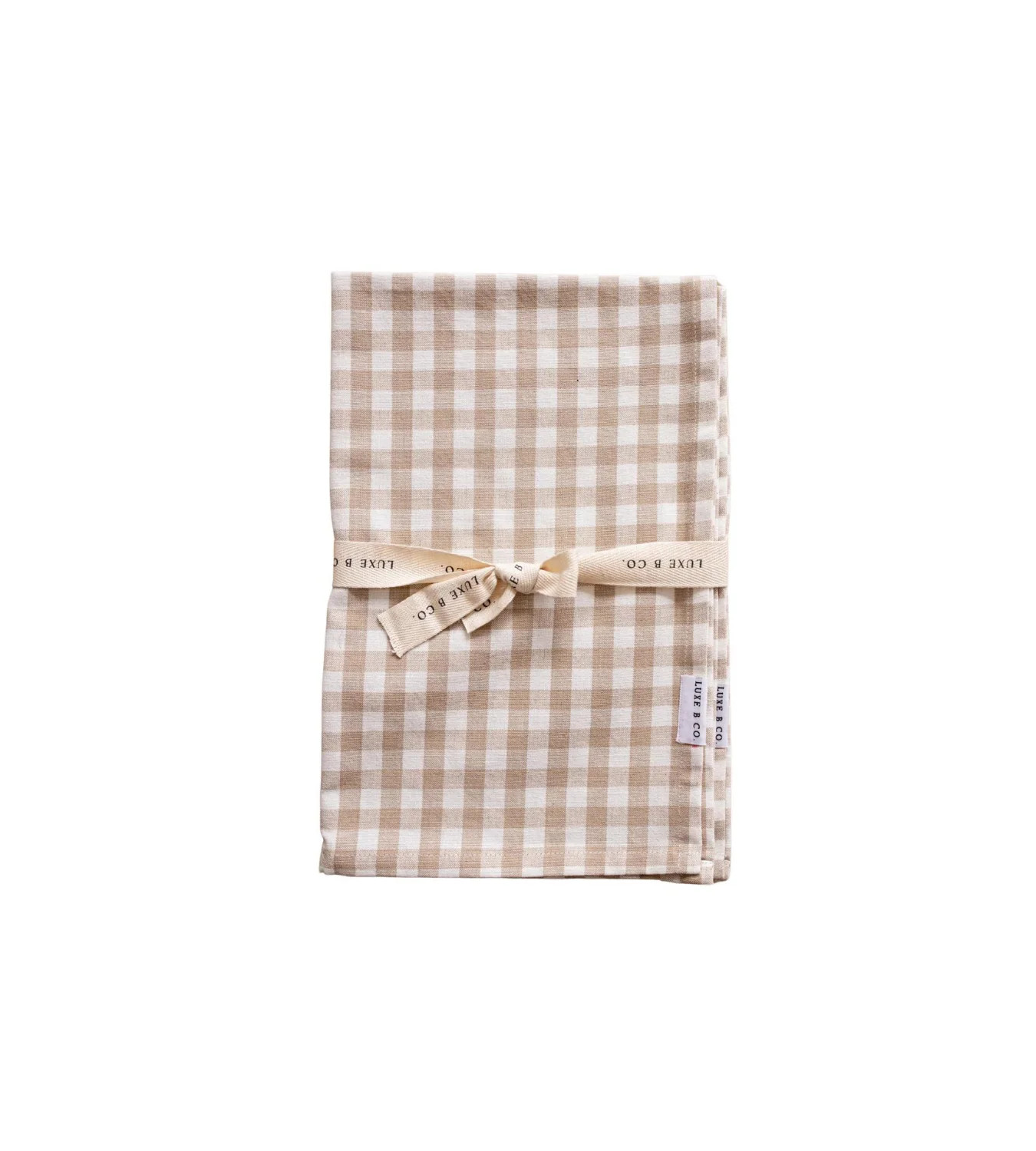 Cream Checkered Dish Towels, Set of 2 | Cottage and Key