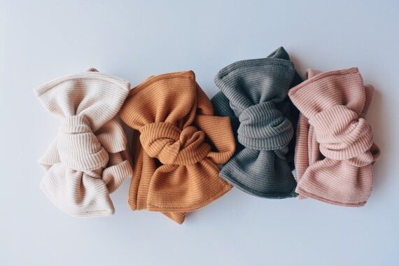 Organic Ribbed Headwrap / Baby Headband / Toddler Headband / Child Headband // Neutral Headwraps ... | Etsy (US)