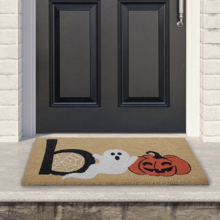 Natural Coir "Boo" Halloween Doormat 18" x 30" | Walmart (US)