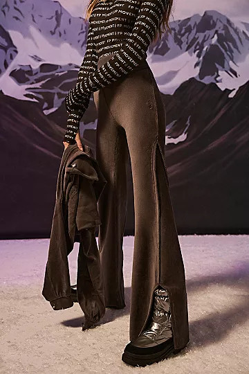 Hot Shot Velour Kick Flares | Free People (Global - UK&FR Excluded)