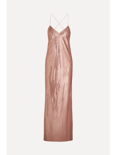 Metallic velvet gown | NET-A-PORTER (US)