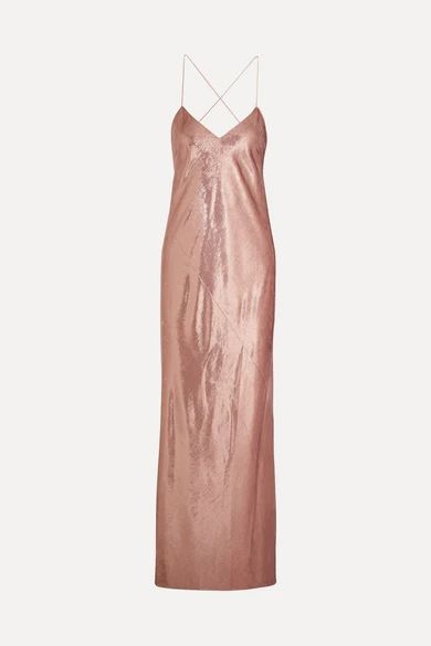 Metallic velvet gown | NET-A-PORTER (US)