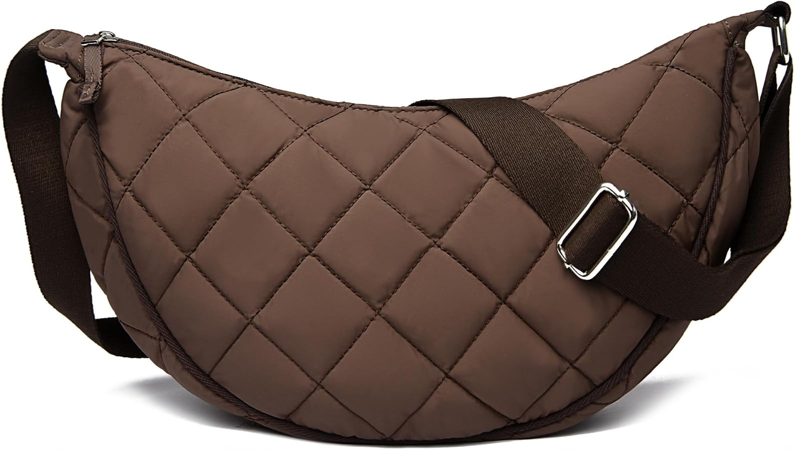 Micmores Crossbody Bag for Women Quilted Crescent Shoulder Purse Hobo Bag | Amazon (UK)