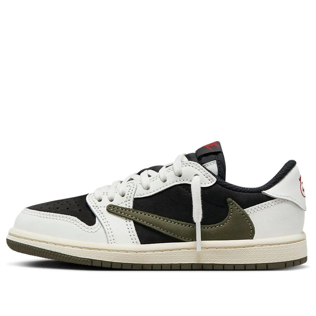 (PS) Air Jordan 1 Retro Low OG SP x Travis Scott 'Olive' DZ5909-106 | KICKS CREW